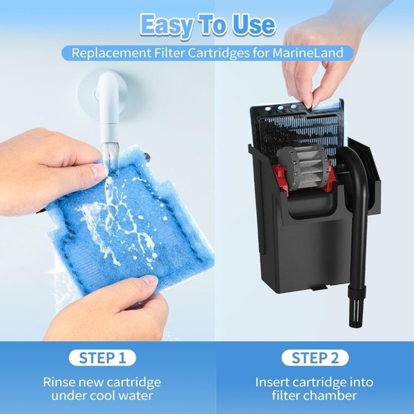 Umlecoa 8 Pack Rite-Size A Filter Cartridges for MarineLand Penguin Power Filter - Picture 6 of 10